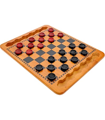 Amazon.com: Family Classics Checkers - With Folding Board and